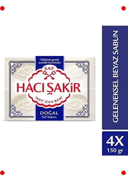 Geleneksel Doğal Beyaz Kalıp Sabun - 4 Adet fiyatları