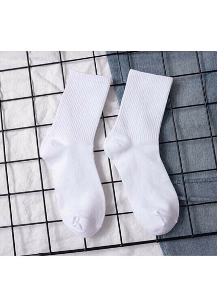 6’lı Beyaz Fitilli Erkek Tenis Çorap Seti – Pamuklu Spor Çorap fırsatları