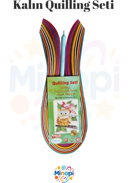 ( 1 Paket ) Kalın , Quiling Seti, Kıvırma Sanatı, Kağıt Katlama, Quilling - 10 mm