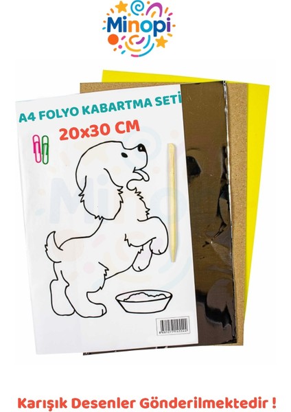 25 Paket Alüminyum Folyo Kabartma Seti 20X30 cm Karışık Desenler Aliminyum Folyo Seti Kabartma fiyatları