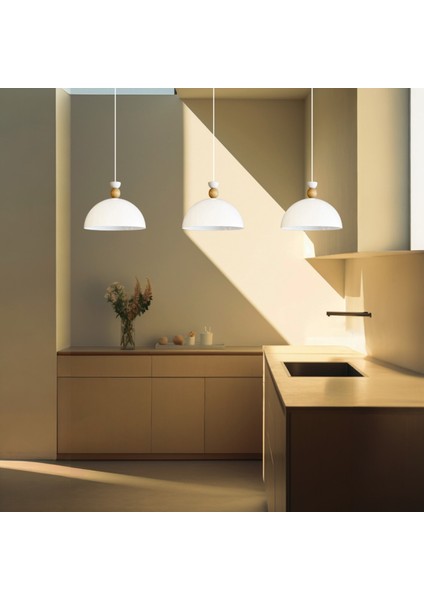 Üçlü Beyaz Yimpi Avize Tekli Sarkıt Salon Kuaför Cafe Dekoratif Aydınlatma Pastane fiyatları