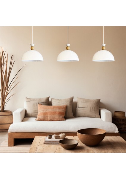 Üçlü Beyaz Yimpi Avize Tekli Sarkıt Salon Kuaför Cafe Dekoratif Aydınlatma Pastane modelleri