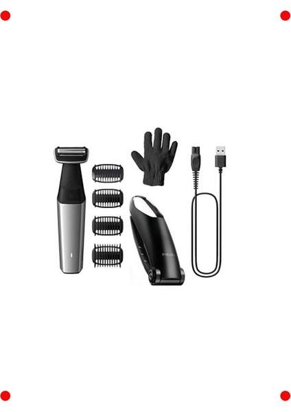 Duşa Uygun Hassas Vücut Tıraş Makinesi