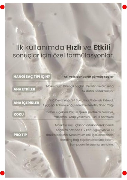 Saç Bağ Güçlendirici Onarıcı Maske 350 ml indirimleri