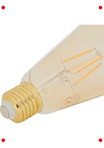 E27 Filament Ampul Sıcak Sarı Işık 4W modelleri