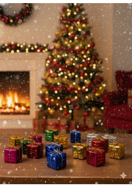 120 cm Yılbaşı Çam Ağacı Seti | Rgb Peri LED Işıklı ve Yılbaşı Süsleri Paketi | Kar Spreyi | Noel modelleri