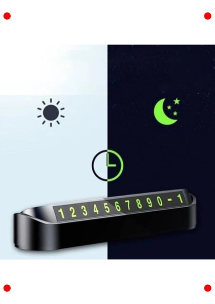 Fosforlu Geçici Park Telefon Numaratör Kartı modelleri