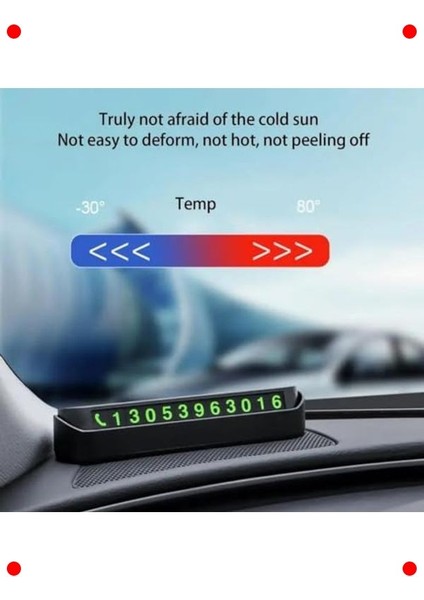 Fosforlu Geçici Park Telefon Numaratör Kartı fırsatları