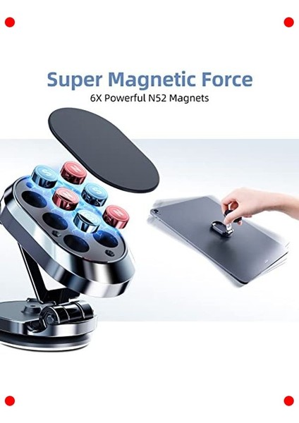 360° Dönebilen Manyetik Araç Telefon Tutucu - Evrensel modelleri