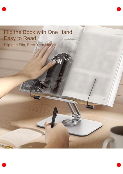 Ayarlanabilir Kitap/tablet Standı - Çelik & Ahşap fiyatları