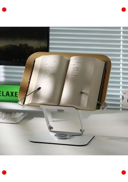 Ayarlanabilir Kitap/tablet Standı - Çelik & Ahşap indirimleri