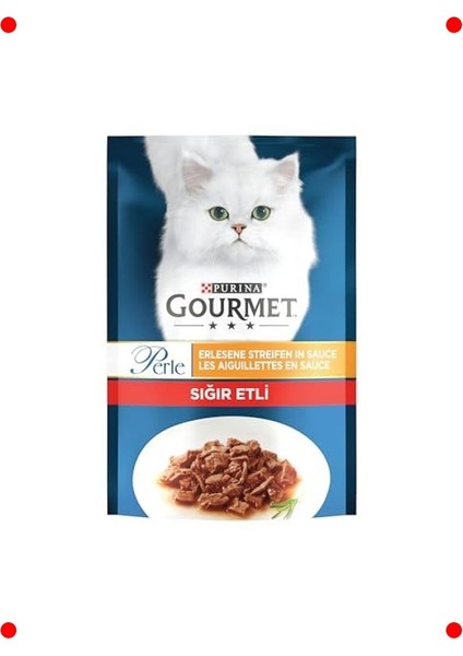 Izgara Sığır Etli Yaş Kedi Maması (26 x 85 Gr)