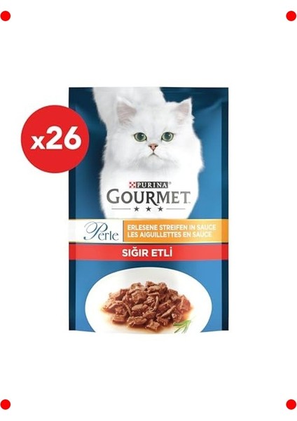 Izgara Sığır Etli Yaş Kedi Maması (26 x 85 Gr) fiyatları