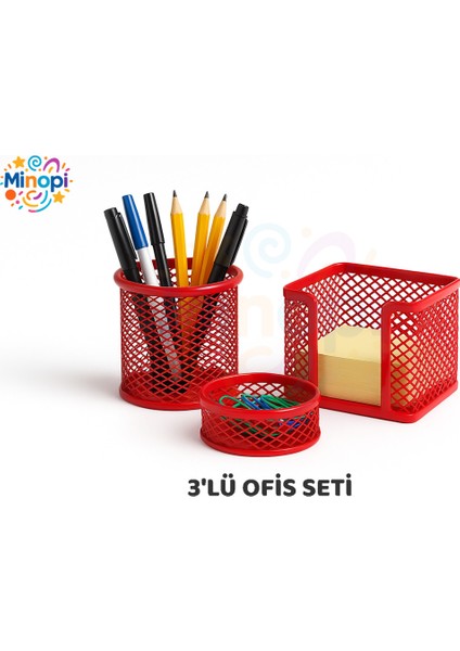 Plastik Kırmızı Ataşlık Ofis Büro Düzenleyici Ataçlık fiyatları