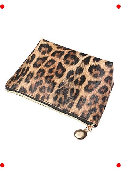 Çok Fonksiyonlu Leopar Desenli Makyaj Çantası fiyatları