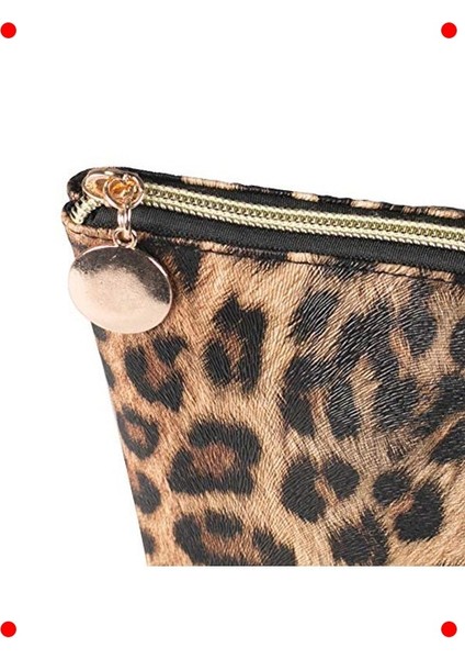 Çok Fonksiyonlu Leopar Desenli Makyaj Çantası fırsatları