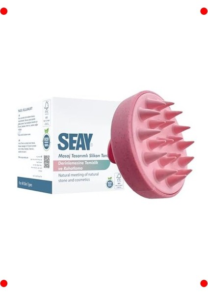 Silikon Saç Derisi Masaj ve Şampuan Fırçası