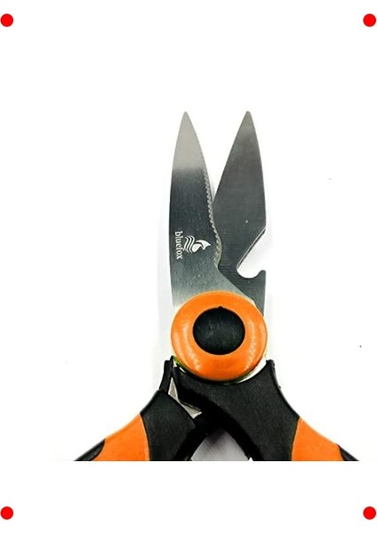 Ağır Hizmet Paslanmaz Çelik Mutfak Makası - Turuncu fırsatları