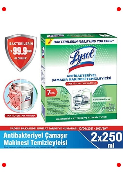Çamaşır Makinesi Temizleyici | Antibakteriyel 250ML fiyatları