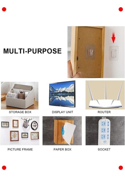 10 Çift Delmesiz Güçlü Yapışkanlı Asma Aparatı fiyatları