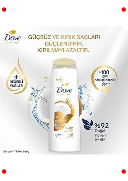 Güçlendirici Bakım Saç Şampuanı Hindistan Cevizi Yağı 400 ml fırsatları