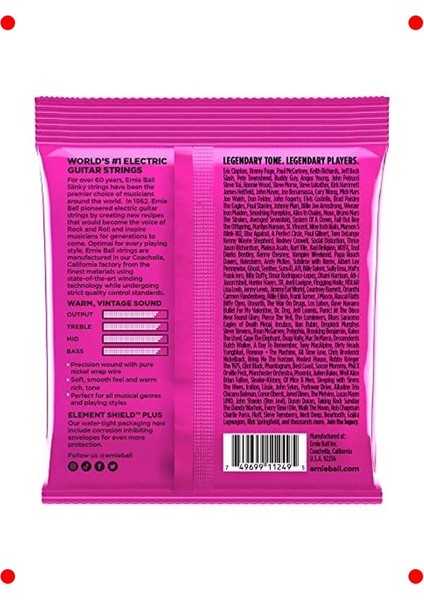 Elektro Gitar Teli Seti (9-42) Saf Nikel (3lü Paket) fiyatları