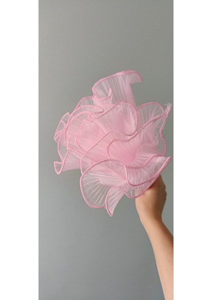 Toz Pembe Çiçek Tülü – 70 cm fiyatları
