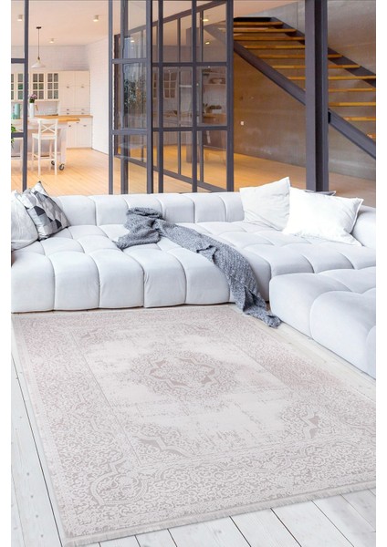 Diamond 1017 Kemik Akrilik Modern Yumuşak Dokuma Salon Mutfak Oturma Yatak Odası Halısı