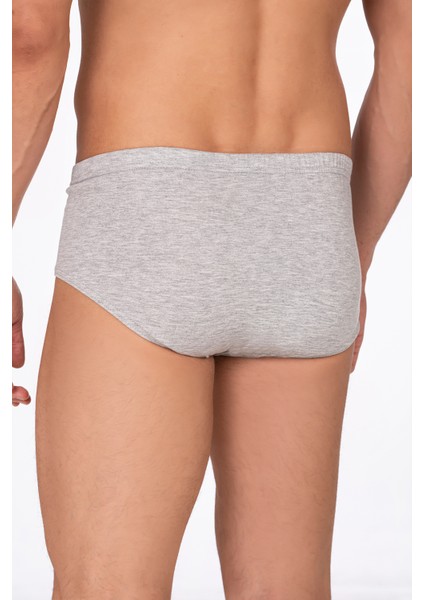 Erkek Pamuklu Süprem Slip Külot 3'lü Paket – Rahat & Dayanıklı | Gri Melanj K0037 fırsatları