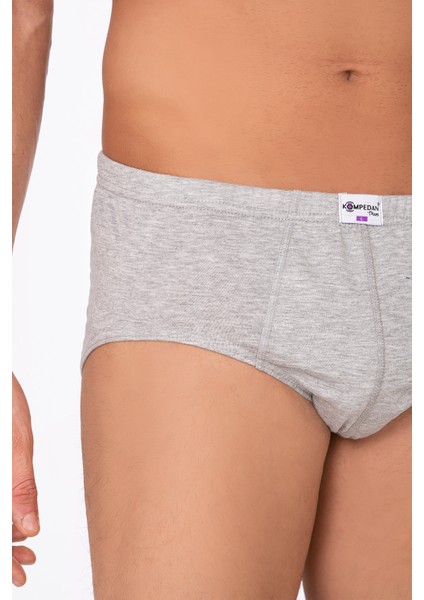 Erkek Pamuklu Süprem Slip Külot 3'lü Paket – Rahat & Dayanıklı | Gri Melanj K0037 indirimleri