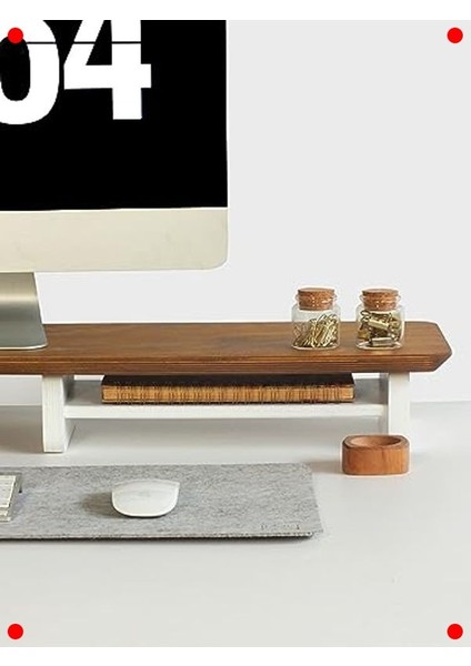 Ahşap Monitör Yükseltici Stand (Meşe) fiyatları