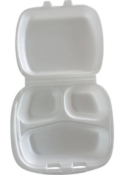 3 Gözlü Kapaklı Kullan-At Yiyecek-Saklama Kabı x 10 Adet fiyatları