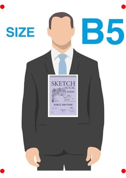 Spiralli Eskiz Defteri B5 (50 Yaprak, 120 Gr) modelleri