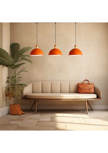 Üçlü Yimpi Avize Tekli Sarkıt Salon Kuaför Cafe Dekoratif Aydınlatma Pastane