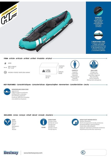 Ventura Şişme Kano Tek Kişilik indirimleri