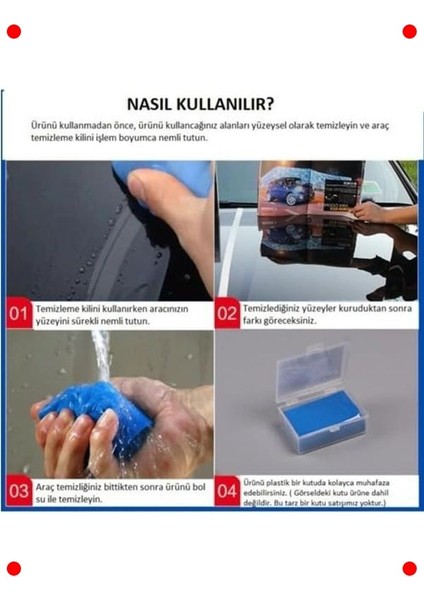 Araç Yüzey Temizleme Kil Hamuru 180 gr – Boya Bakımı modelleri