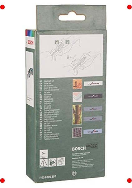 Akülü Panter Testere Bıçağı Seti - 5 Parça, Yeşil fırsatları