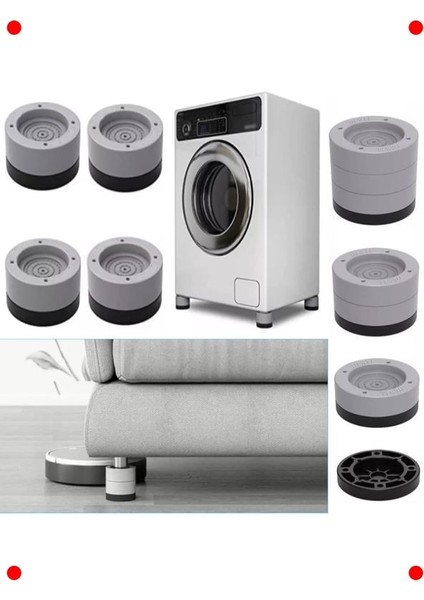 Beyaz Eşya Titreşim Önleyici Ayak 4'lü Set