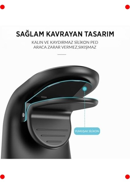 Manyetik Havalandırma Telefon Tutucu + 2 Plaka modelleri