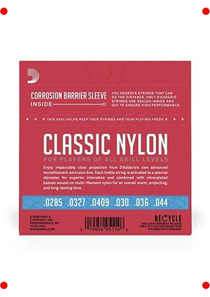 Klasik Gitar Teli Seti 4/4 - Gümüş Kaplama modelleri