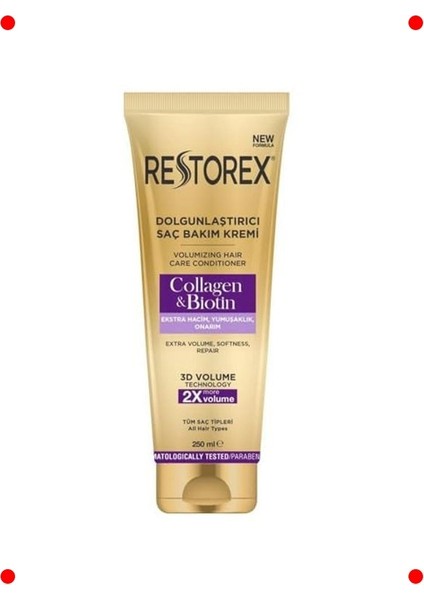 Kolajen & Biotinli Dolgunlaştırıcı Saç Kremi 250ML
