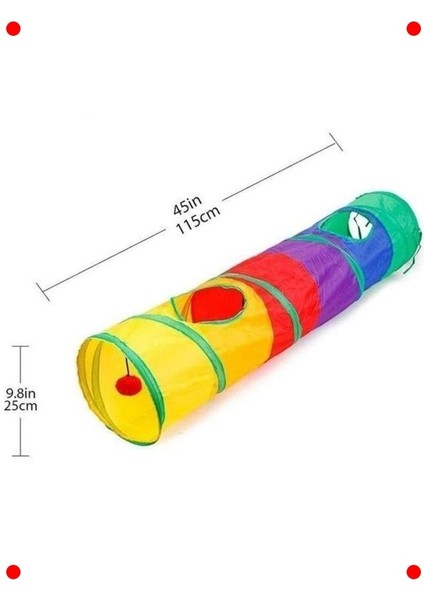 Katlanır Gökkuşağı Evcil Hayvan Oyun Tüneli modelleri