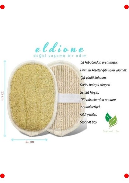 Çift Taraflı Doğal Kabak Lifi | Banyo ve Bulaşık Lifi fiyatları