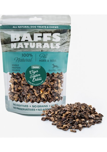 Baffs Naturals Dana Mini Ciğer %100 Doğal Köpek Eğitim Ödülü 100 gr fiyatları