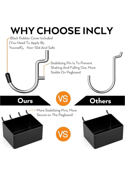 Çeşitli Aletleri Düzenlemek Için 278 Parça Mandal Panosu Aksesuarları Mandal Panosu Kancaları Seti, 1/8 ve 1/4 Inç Asma Kancaları (Yurt Dışından) fiyatları