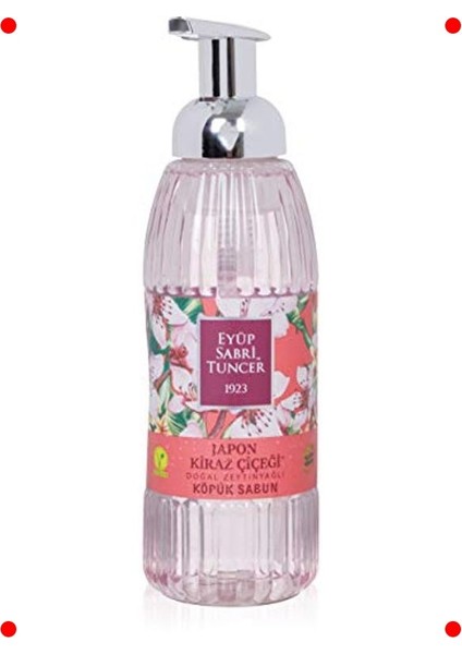 Doğal Zeytinyağlı Köpük Sabun Japon Kiraz Çiçeği 500ML