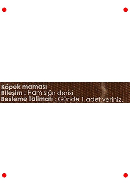 Köpekler Için Doğal Burgu Çiğneme Çubuğu Kemik 50'li 300 gr fırsatları