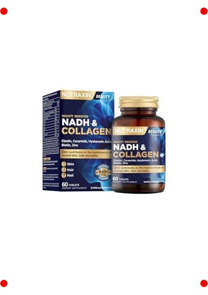 Kolajen, Nadh, Hyaluronik Asit Cilt Saç Tırnak 60 Tablet