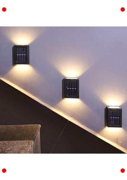 Güneş Enerjili Çift Yönlü Duvar Aplik Aydınlatma fiyatları