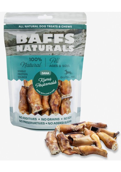 Baffs Naturals Dana Kamış Atıştırmalık %100 Doğal Çiğnemelik Köpek Ödül Maması 100 gr fiyatları